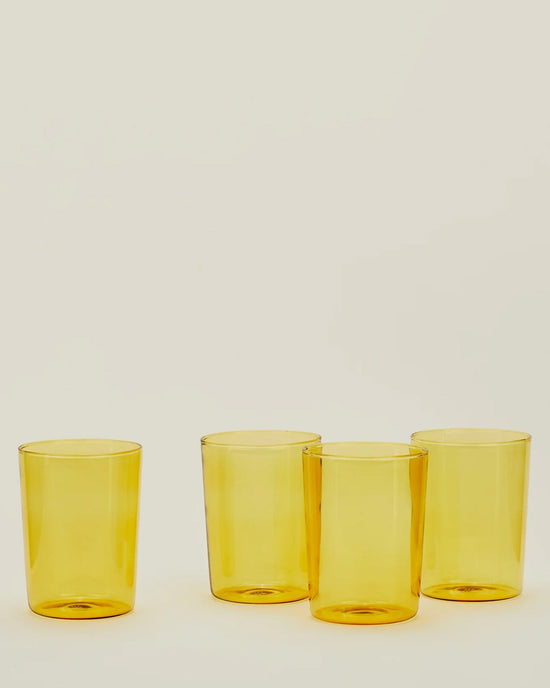 Hawkins New York Set of 4 Essential Glassware in Amber 