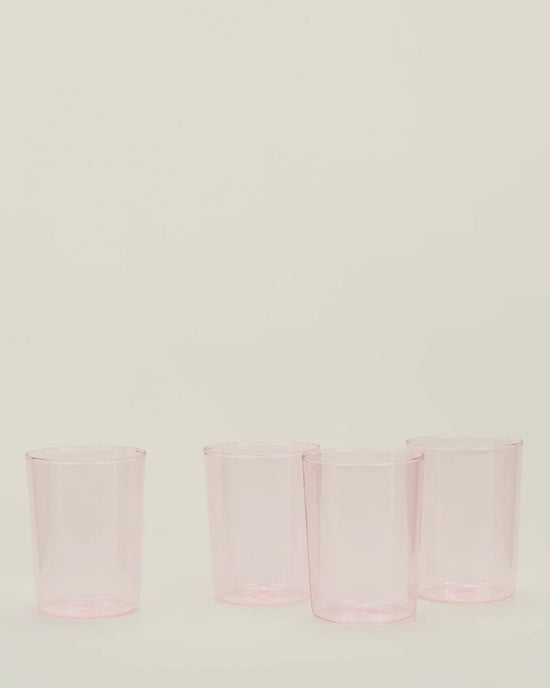 Hawkins New York Set of 4 Essential Glassware in Blush 