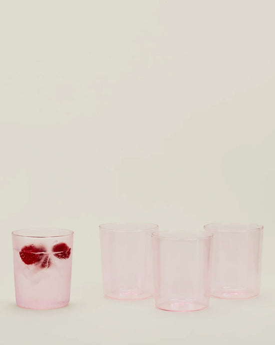 Hawkins New York Set of 4 Essential Glassware in Blush 