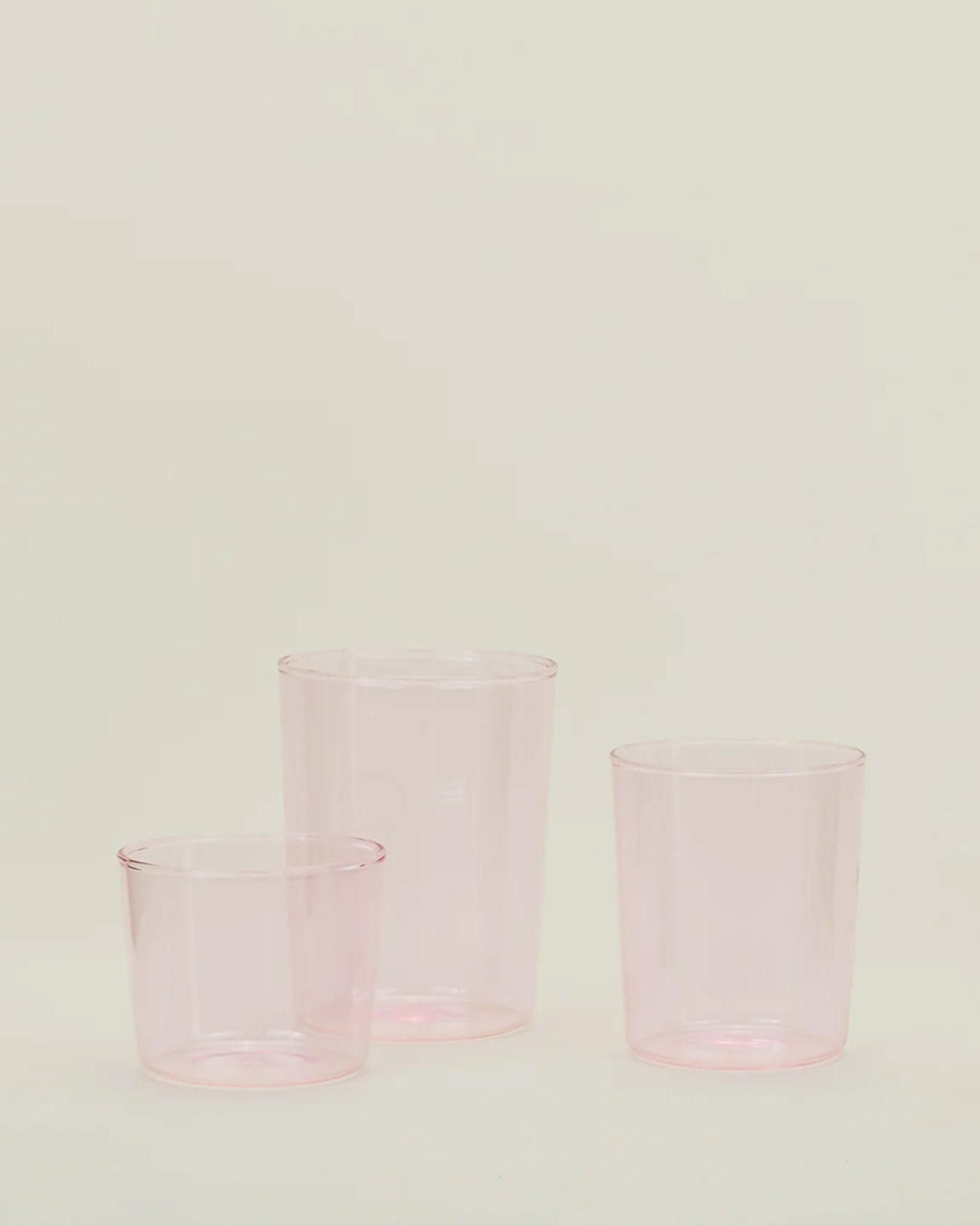 Set of 4 Essential Glassware in Blush