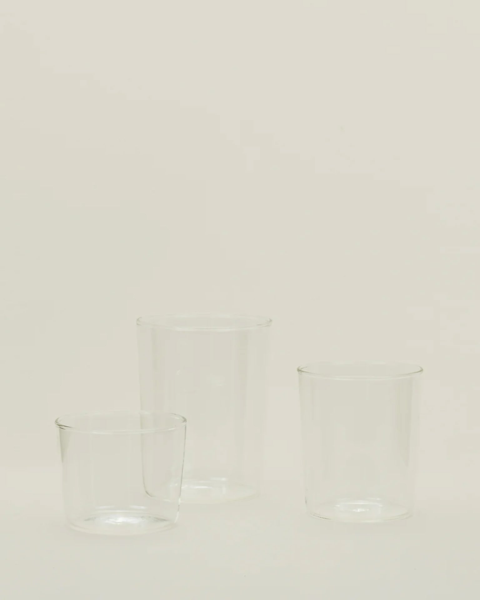 Set of 4 Essential Glassware in Clear