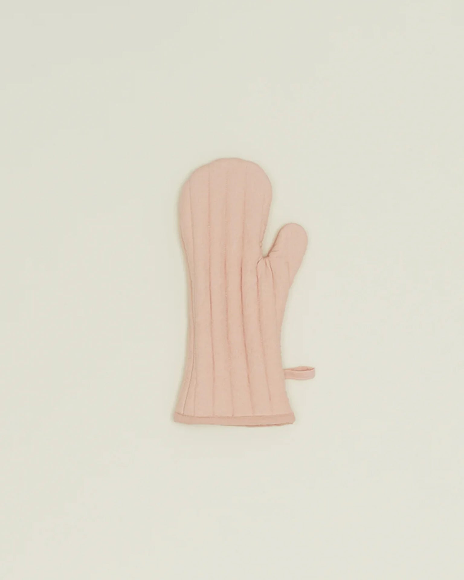 Simple Linen Oven Mitt in Blush