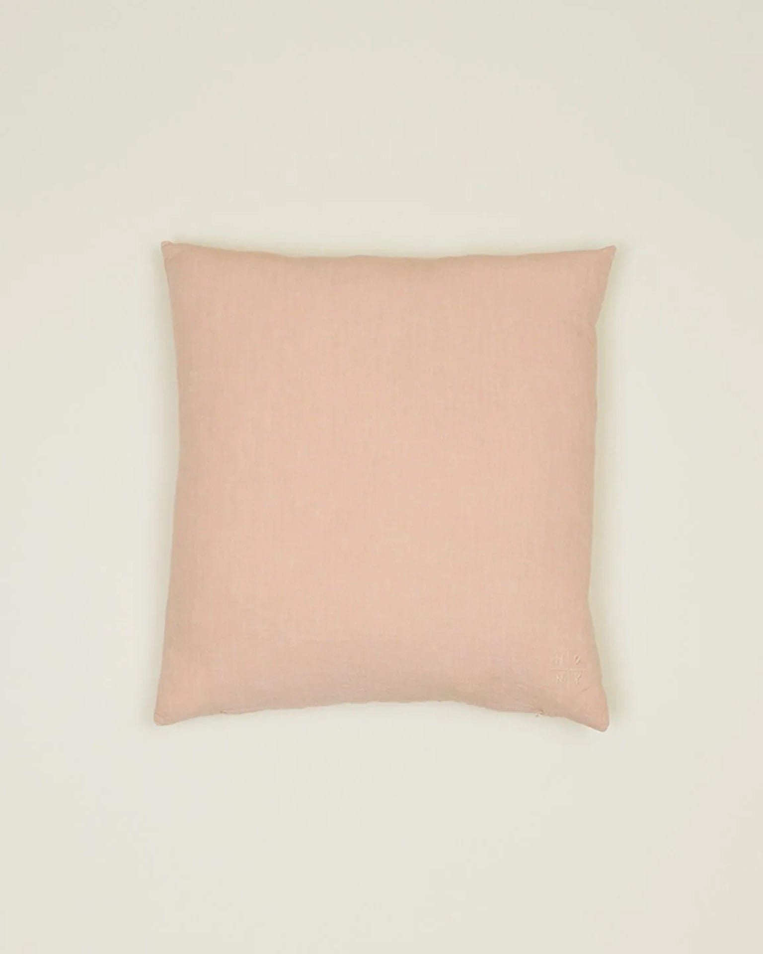 Simple Linen Pillow - 18 x 18 inches in Blush