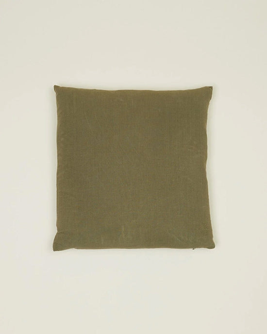 Hawkins New York Simple Linen Pillow - 18 x 18 inches in Olive 