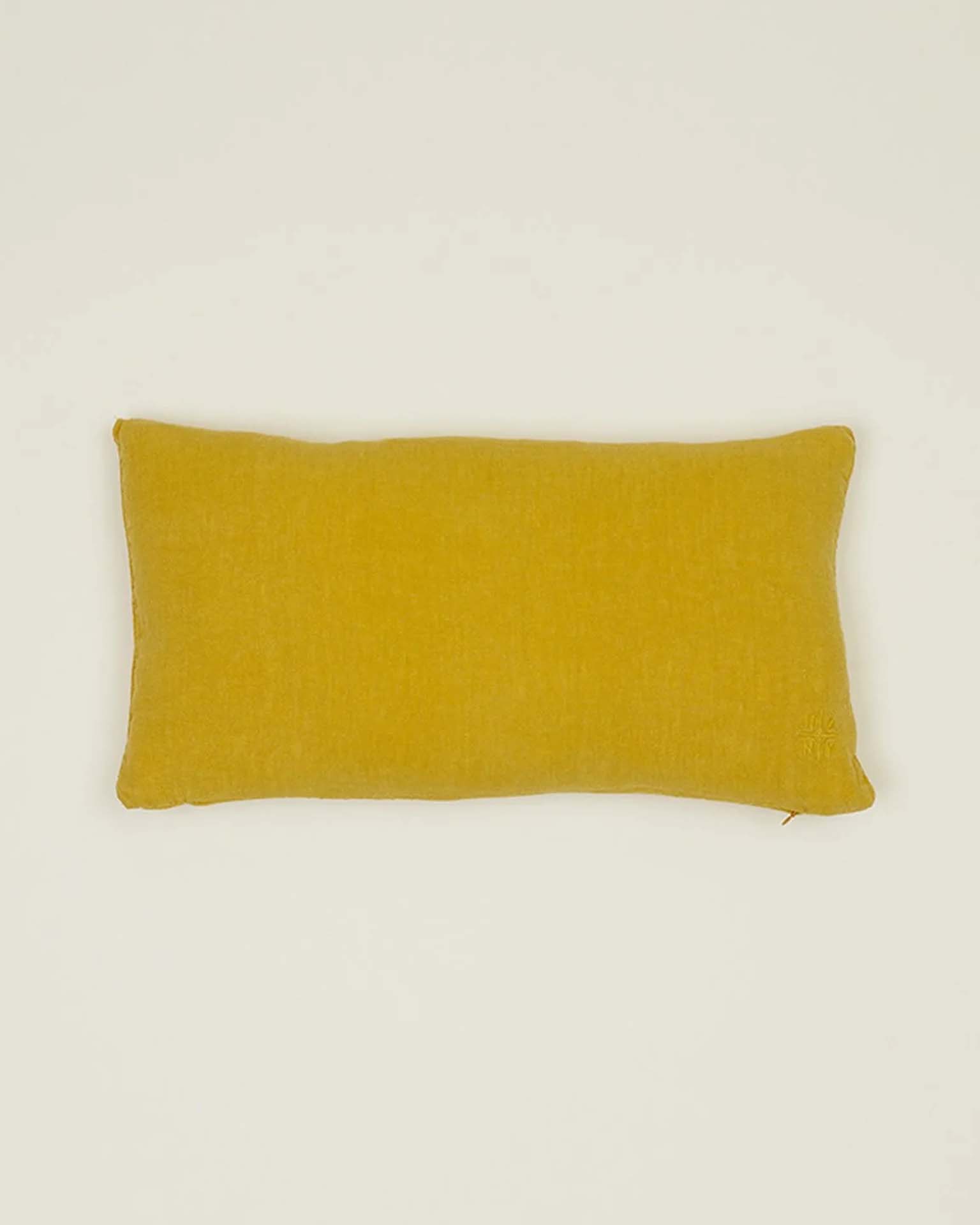 Simple Linen Pillow - 22 x 12 inches in Mustard
