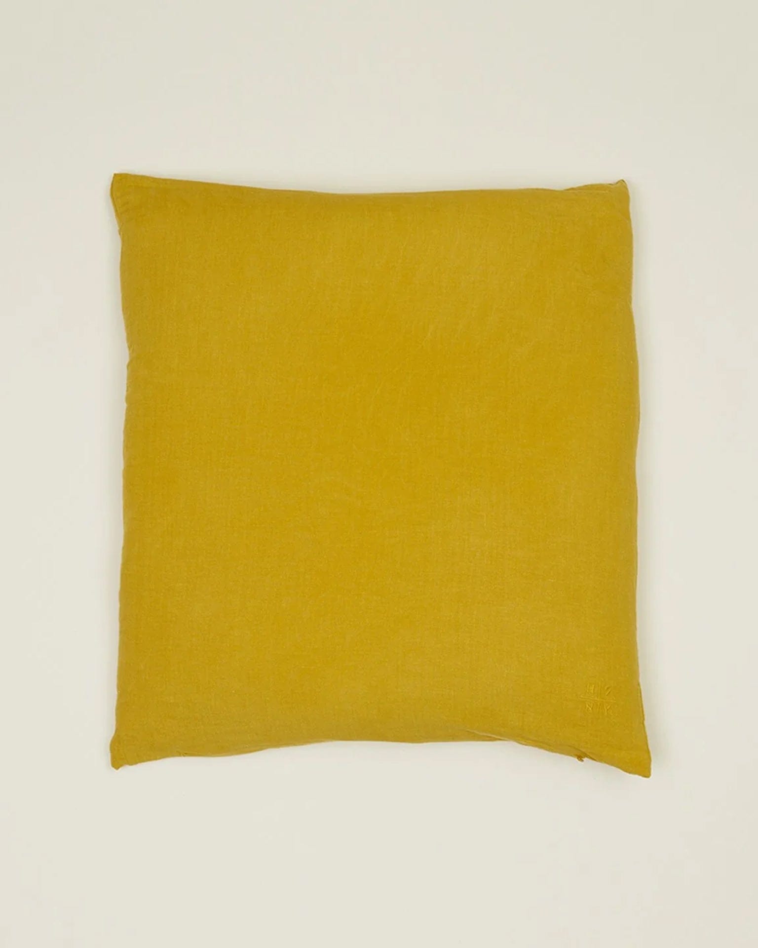 Simple Linen Pillow - 22 x 22 inches in Mustard