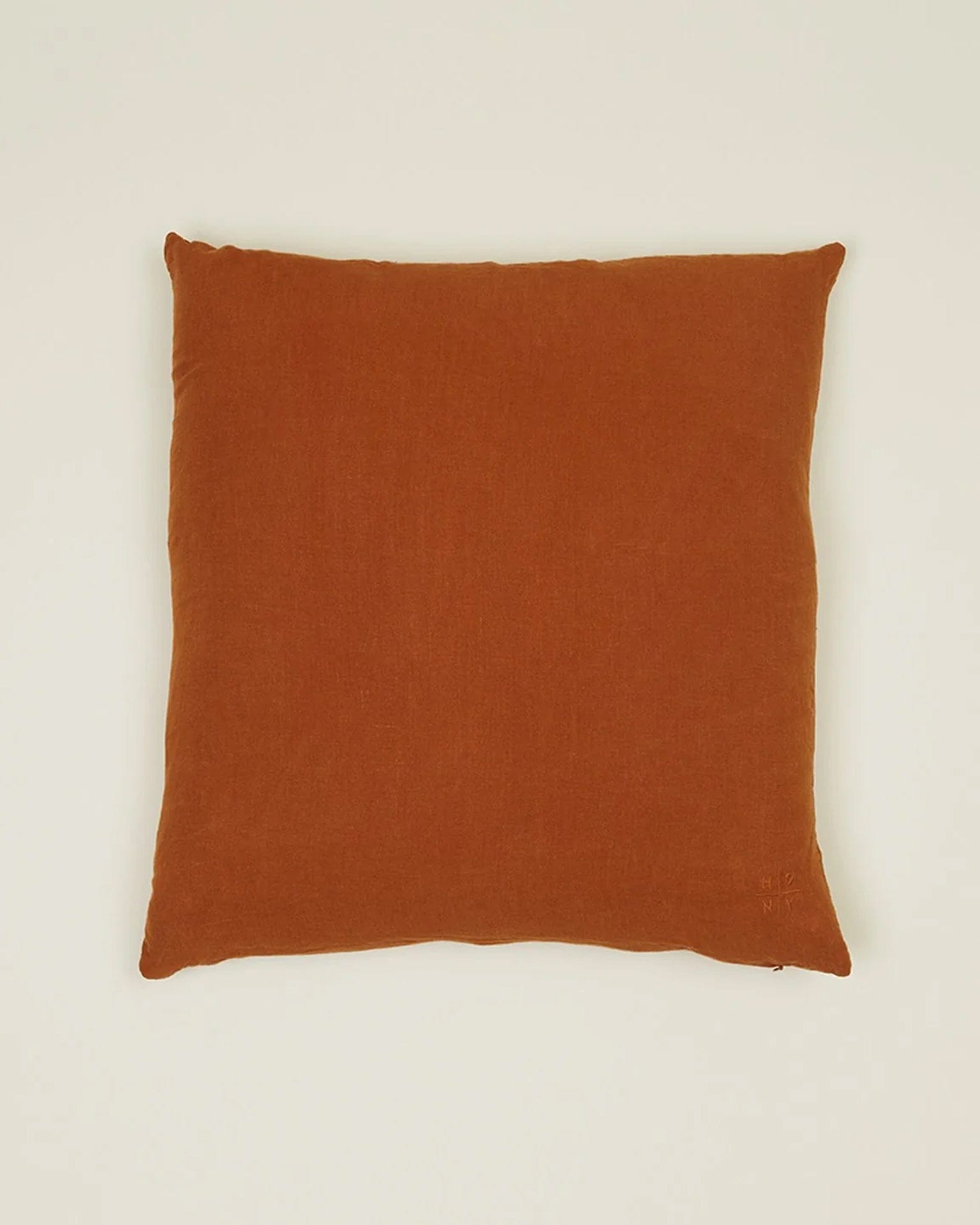 Simple Linen Pillow - 22 x 22 inches in Terracotta