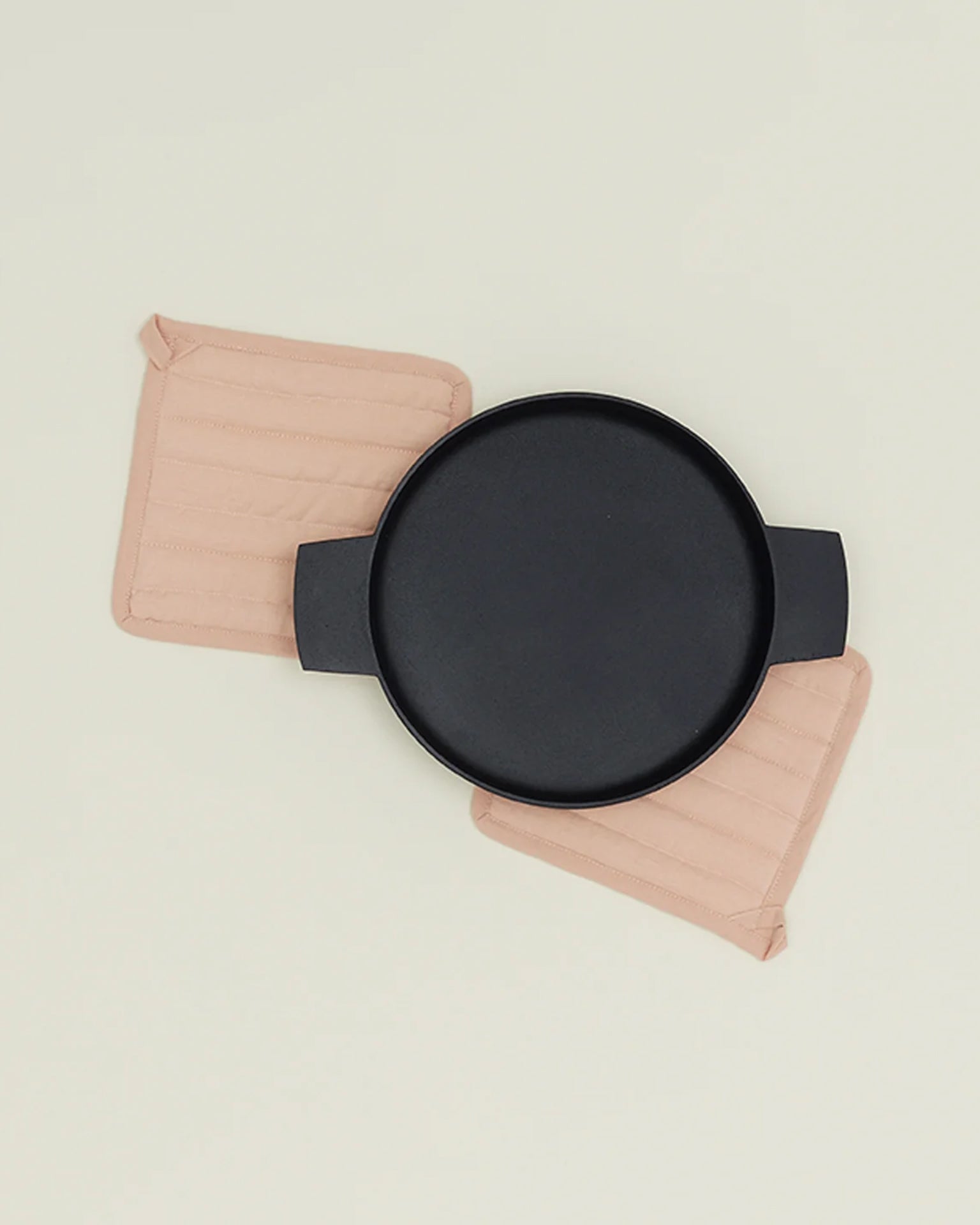 Simple Linen Pot Holders, Set of 2