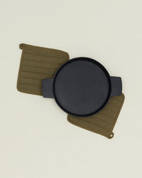 Hawkins New York Simple Linen Pot Holders in Olive - Set of 2 