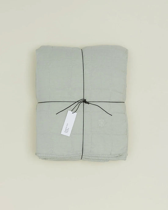 Hawkins New York Simple Linen Quilt in Sage 