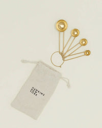 Hawkins New York Simple Measuring Spoons in Brass 