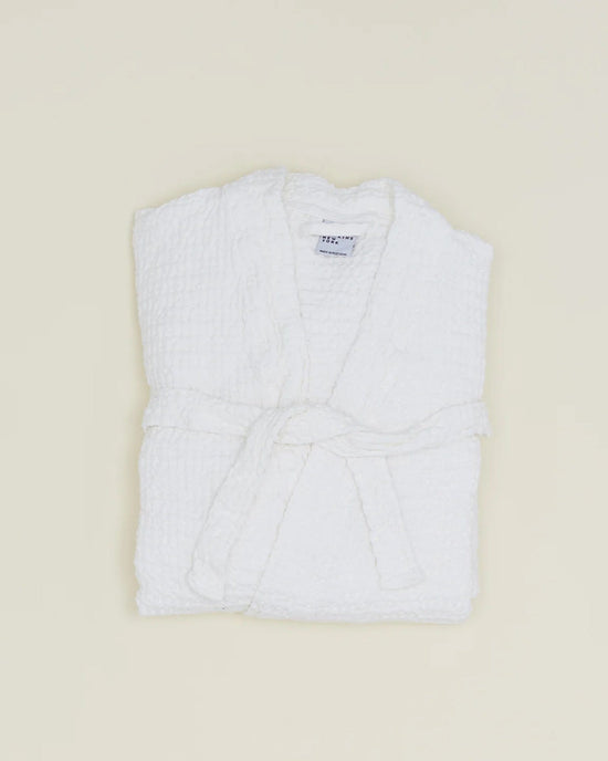 Hawkins New York Simple Waffle Bathrobe in White 
