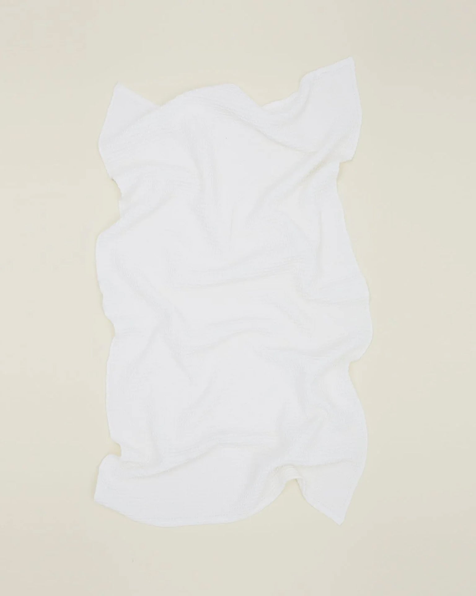 Simple Waffle Hand Towel in White