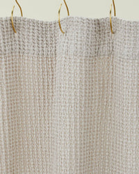 Hawkins New York Simple Waffle Shower Curtain in Light Grey 