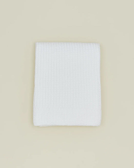 Hawkins New York Simple Waffle Shower Curtain in White 