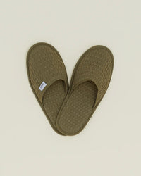 Hawkins New York Simple Waffle Slippers in Olive 