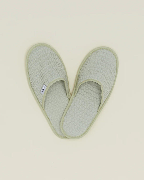 Hawkins New York Simple Waffle Slippers in Sage 