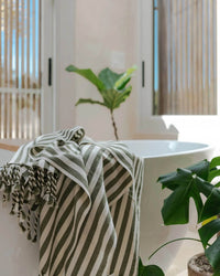 House No.23 Home Fern Kupa Towel in Fern