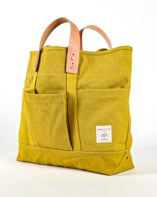 IMMODEST COTTON Construction Tote in Chartreuse 