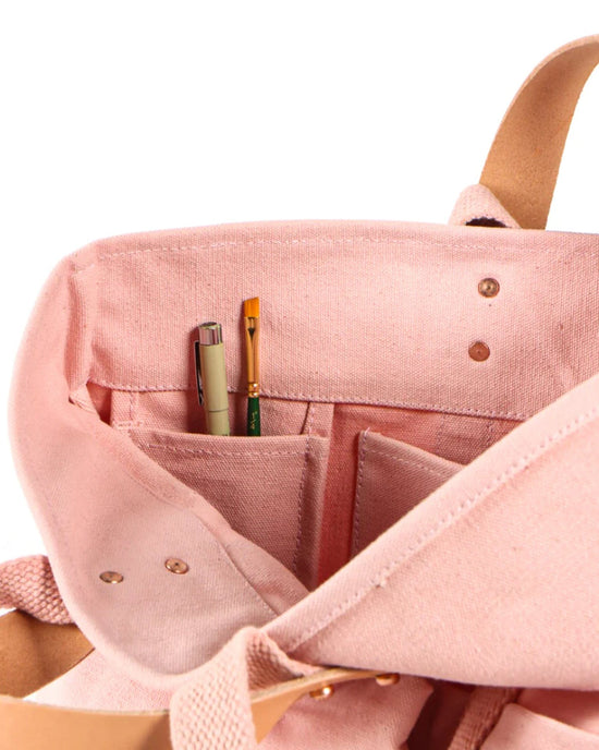 IMMODEST COTTON Construction Tote in Pink 