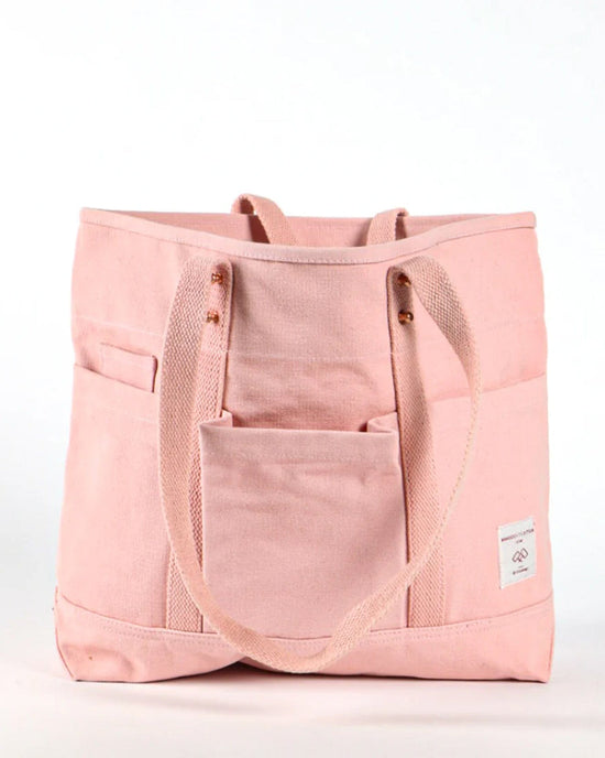 IMMODEST COTTON Construction Tote in Pink 