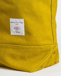 IMMODEST COTTON Large East West Tote in Chartreuse 