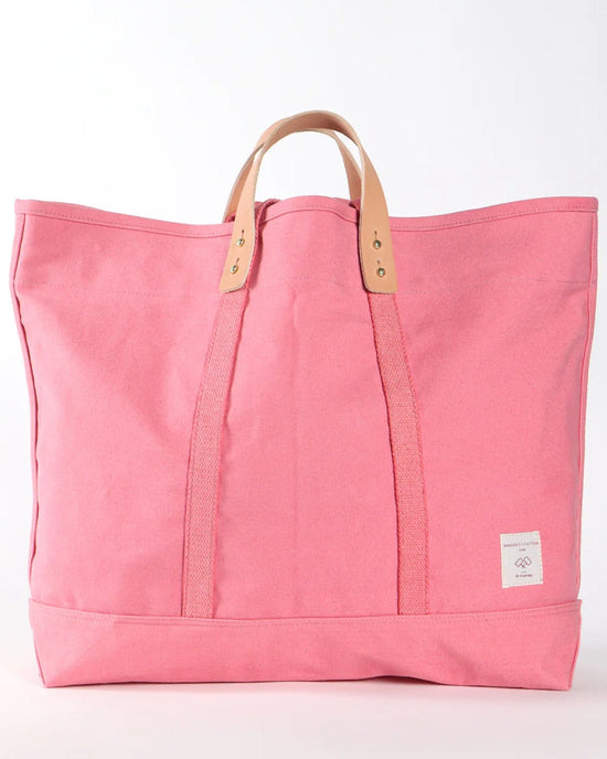 IMMODEST COTTON Large East West Tote in Flamingo 