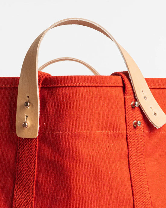 IMMODEST COTTON Large East West Tote in Persimmon 