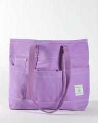 IMMODEST COTTON Construction Tote in Lilac 