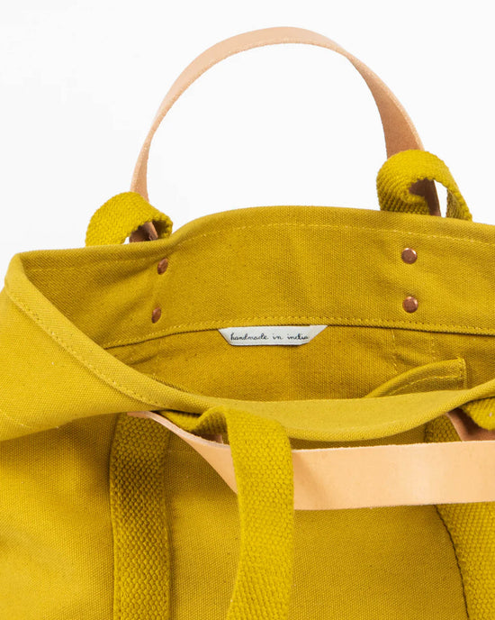 IMMODEST COTTON Lunch Tote in Chartreuse 