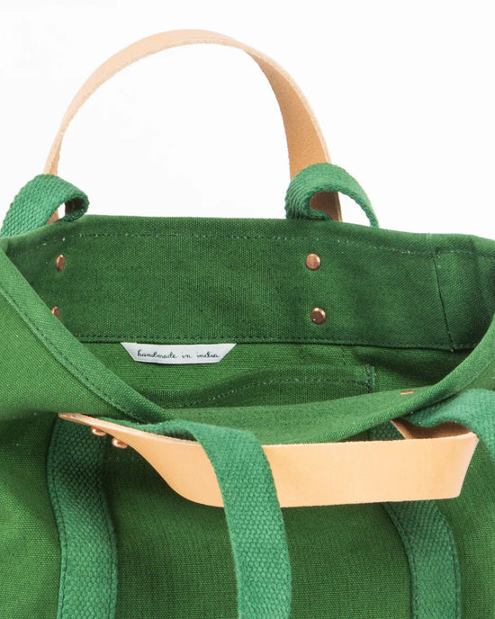 IMMODEST COTTON Lunch Tote in Pine 