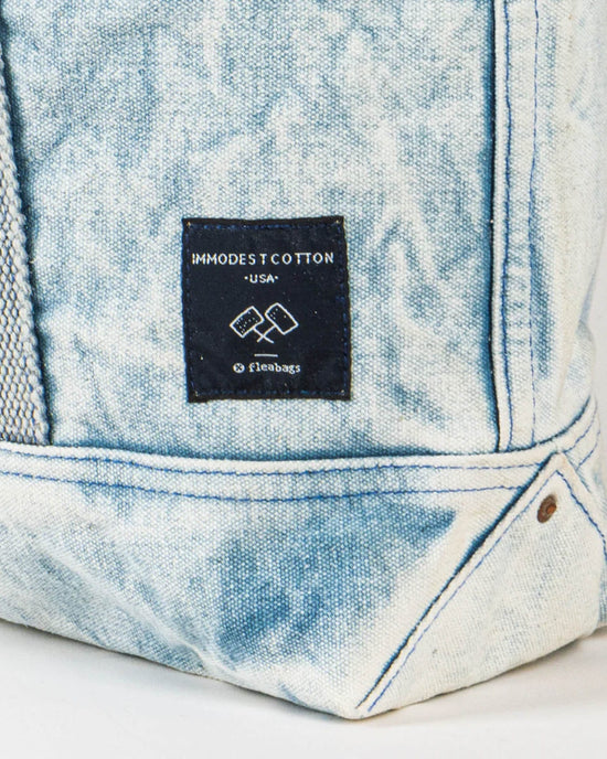 IMMODEST COTTON Small East West Tote in Acid Wash 