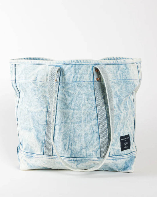 IMMODEST COTTON Small East West Tote in Acid Wash 