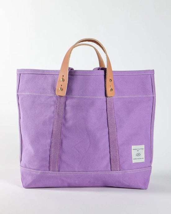IMMODEST COTTON Small East West Tote in Lilac 