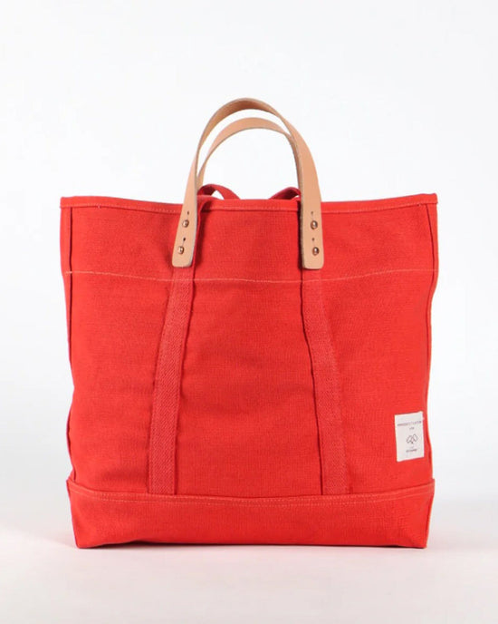 IMMODEST COTTON Small East West Tote in Persimmon 
