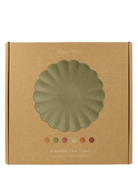 Earthy Small Reusable Bamboo Plates by Meri Meri