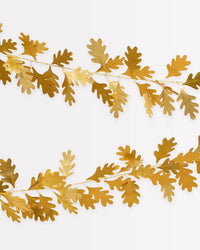 Gold Oak Leaves Garland by Meri Meri