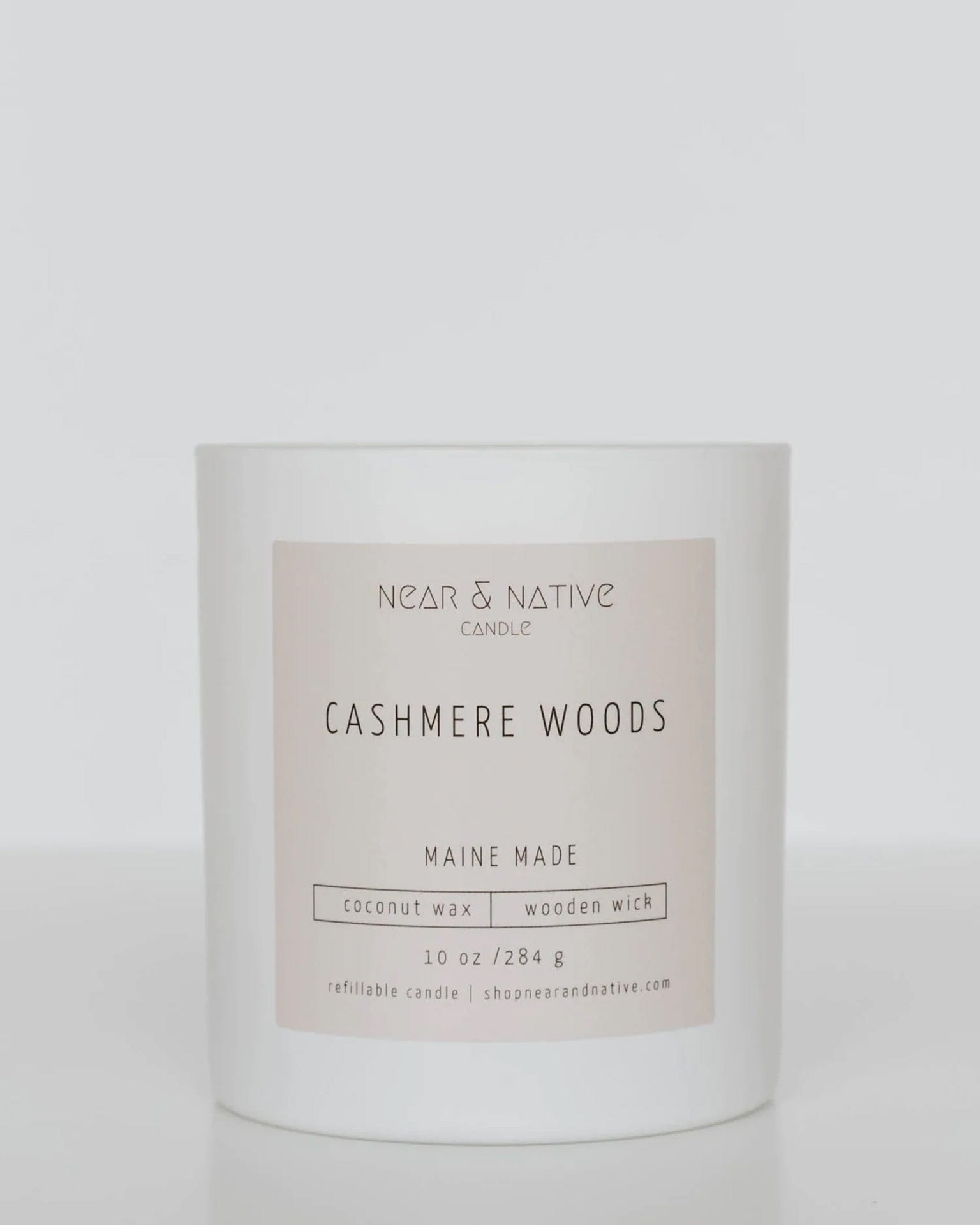 Coconut Wax Wood Wick Candle in Cashmere Woods