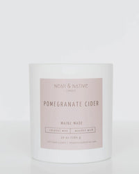 Near & Native Coconut Wax Wood Wick Candle in Pomegranate Cider 