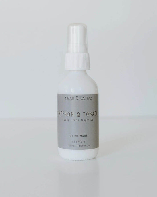 Near & Native Room & Body Mist in Saffron & Tobacco 