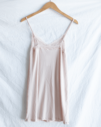 Only Hearts Org Cttn w/ Lace Trim Chemise in Bone