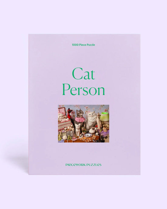 Piecework Puzzles Cat Person 1000 Piece Puzzle 