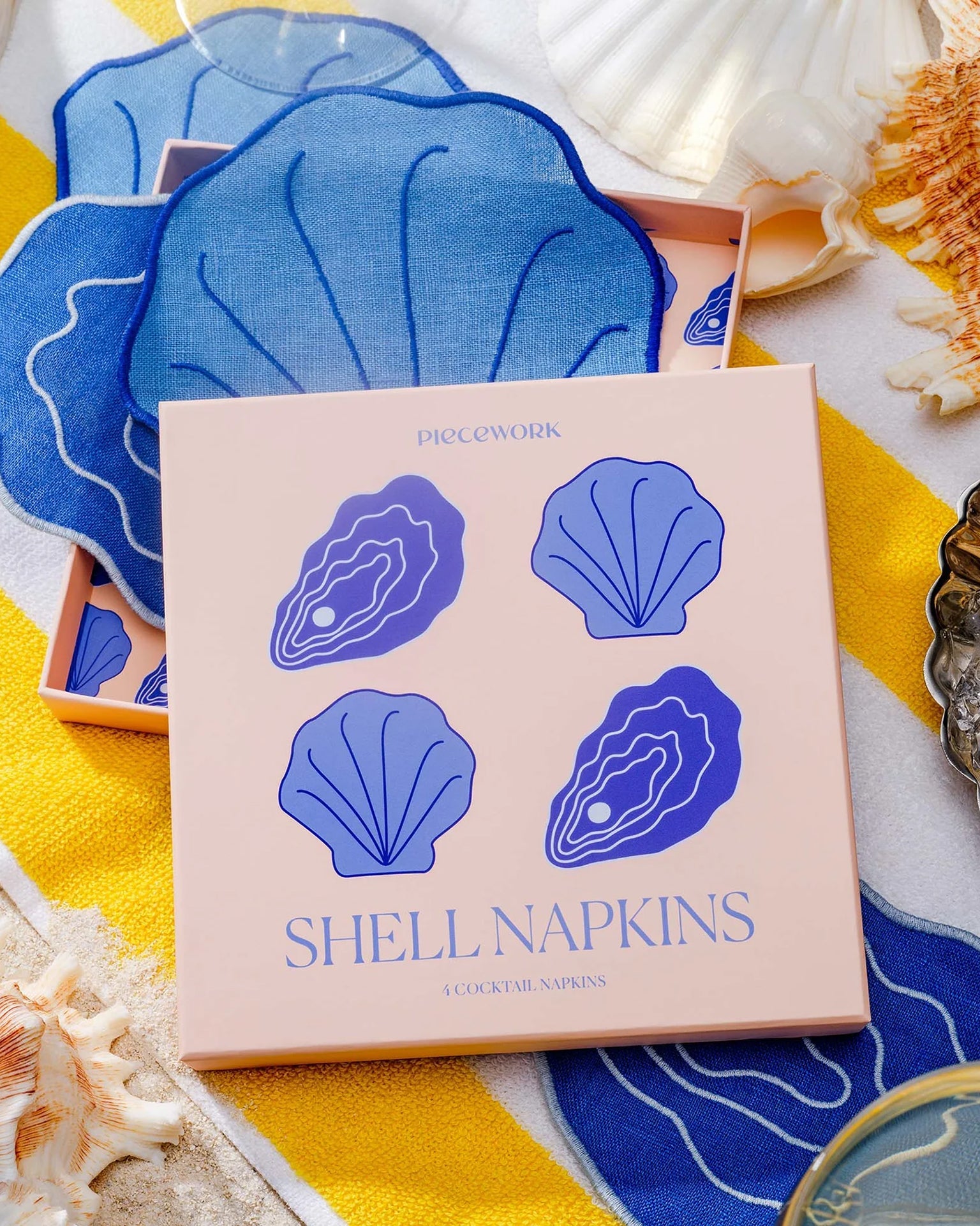 Shell Cocktail Napkins