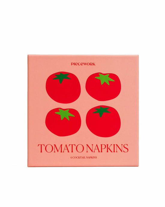 Piecework Puzzles Tomato Cocktail Napkins S/4 