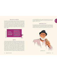 A page from The Encyclopedia of Cocktails by Random House showcases a Bronx cocktail recipe, an illustration of Brother Cleve with a drink, and highlights his impact on cocktail culture—ideal for fans of classic recipes.