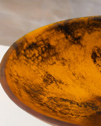 Saarde Flow Resin Fruit Bowl in Earth 