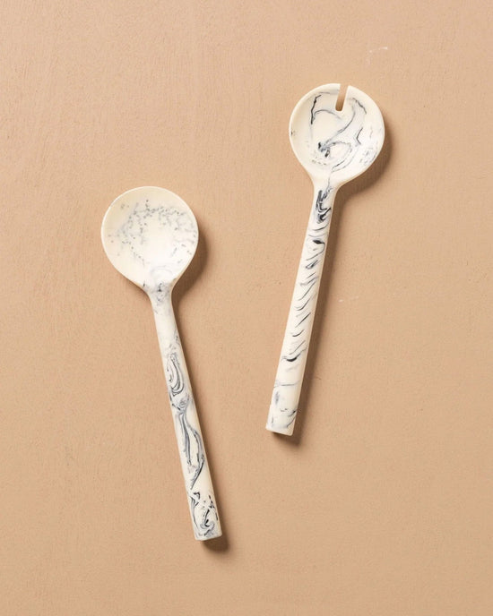 Saarde Home Flow Salad Servers in Merle