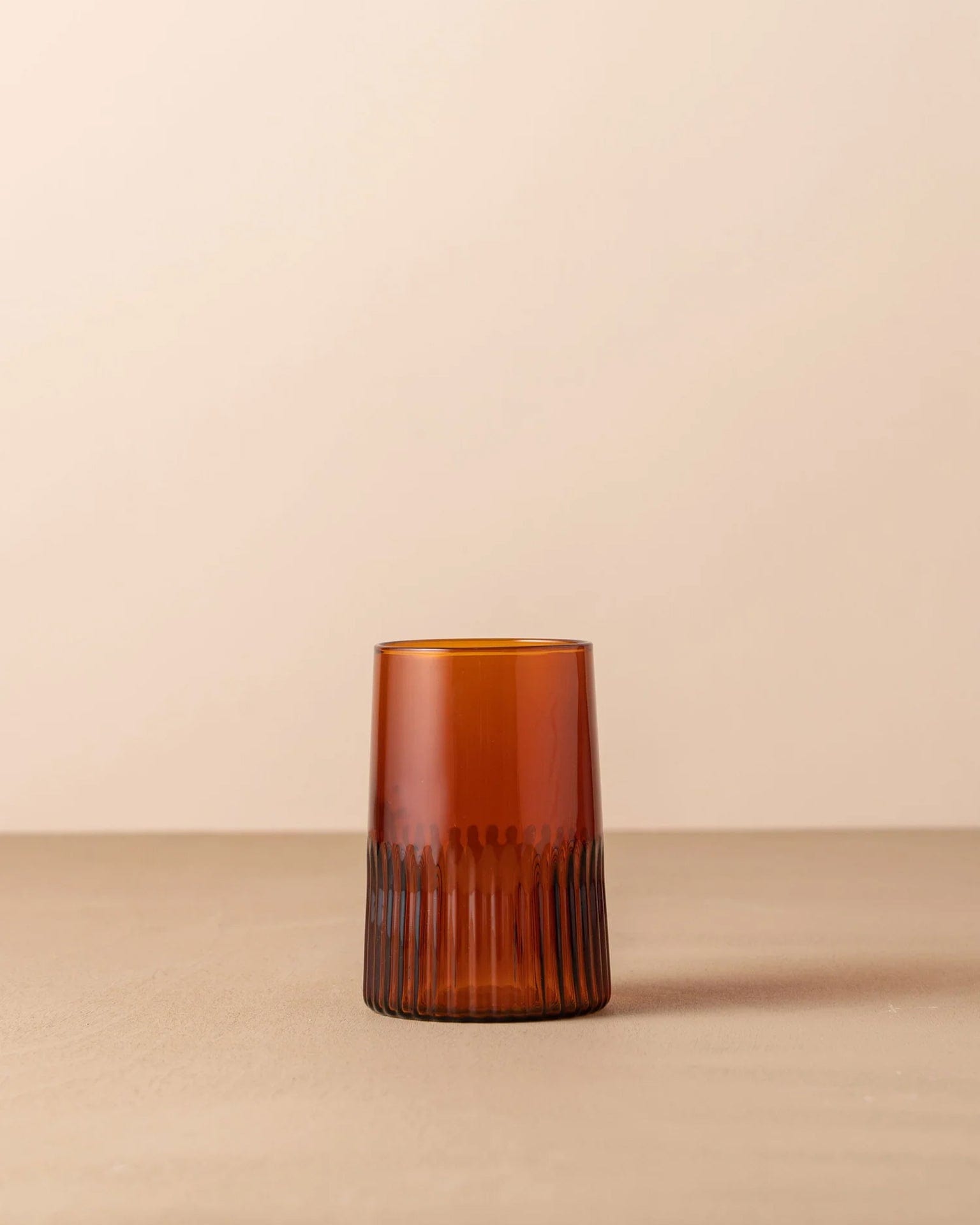 Kairos Large Water Glass in Dark Amber