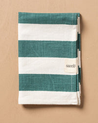 Saarde Sardinia Tea Towel in Tuscan Green 