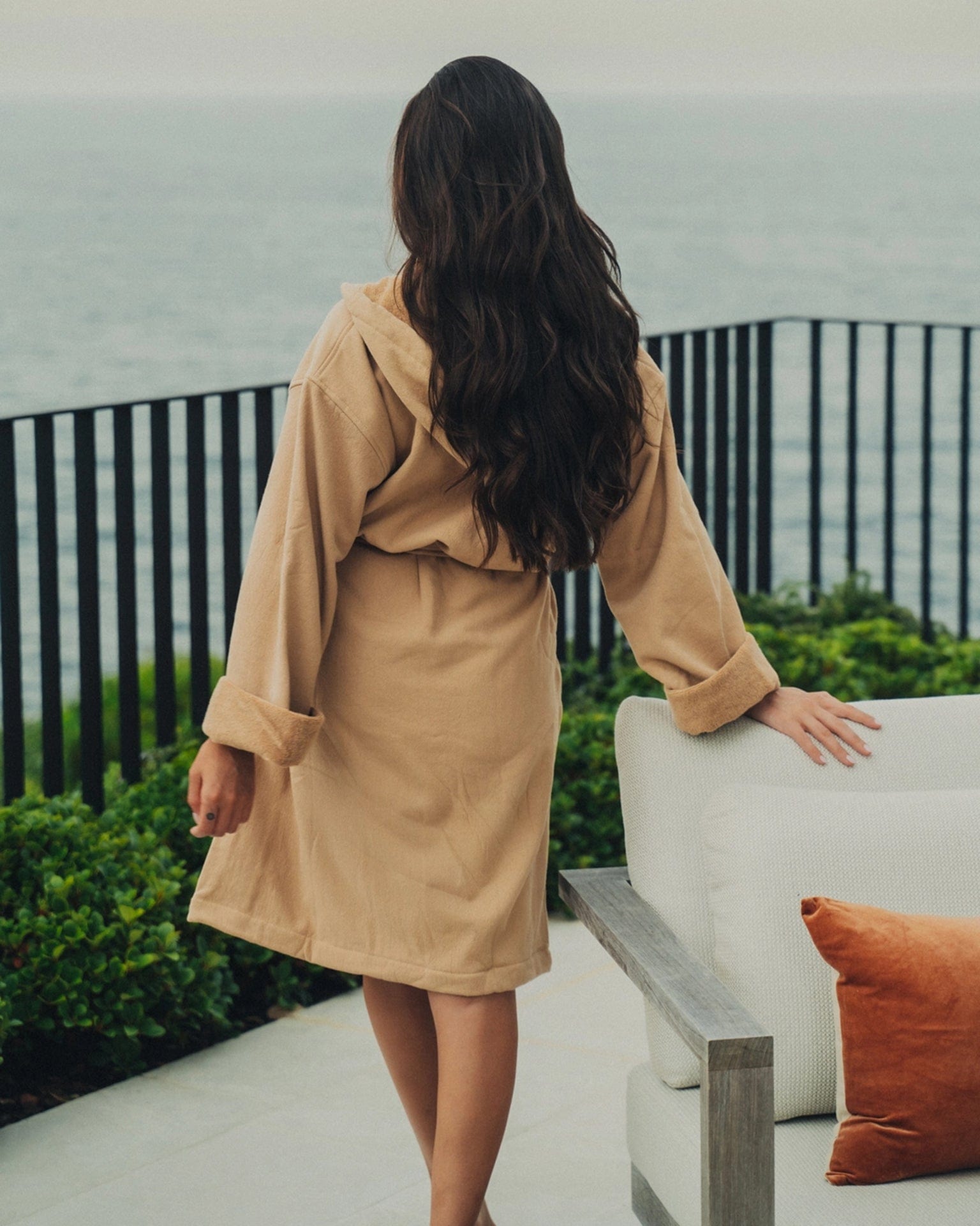 Wash Robe Saarde Nutmeg Vintage Wash Robe - Soft Turkish Cotton – Baske